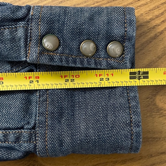 Pendleton Gambler pearls snap buttons western denim shirt men’s size medium - Picture 8 of 8